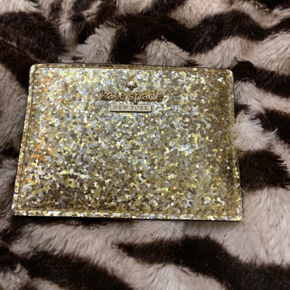 Kate spade glitter card holder NEW* - Picture 1 of 3